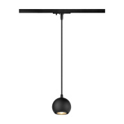 однофазный подвесной трековый спот шарообразной формы черного цвета