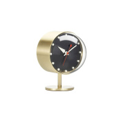21502101 Night Vitra Часы настольные латунные с чёрным циферблатом