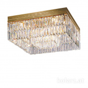 Kolarz Prisma 314.116.3 потолочный светильник золото 24 карата длина 55cm ширина 55cm высота 20cm 16 ламп g9