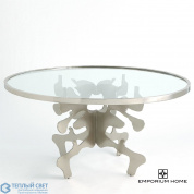 Ink Blot Dining Table-Nickel-60 Global Views стол