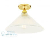 HANOI VINTAGE HOLOPHANE Потолочный светильник прямого света ручной работы Mullan Lighting MLCF22ANTBRS