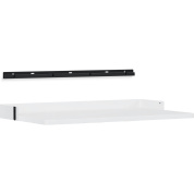 настенная полка белого цвета с кронштейном для системы хранения