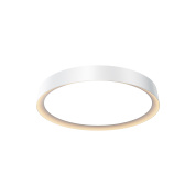 потолочный накладной светильник круглой формы белого цвета