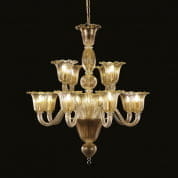 Bellepoque 364 Gold Murano Glass Venetian 8+4 lights chandelier люстра MULTIFORME lighting LE0364-8+4-K