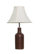 Country Wooden Bottle Small Table Lamp настольная лампа FOS Lighting Bottle-Wood-Bead10-TL1