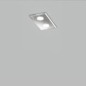 Metal Lux Dado PL 2L прямоугольный потолочный светильник с двумя лампами белый 259.302.02