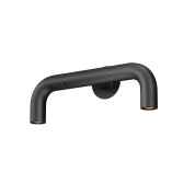 настенный светильник с дугообразной формой корпуса цвета графит