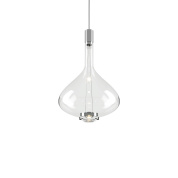 подвесной светильник в форме капли из прозрачного стекла