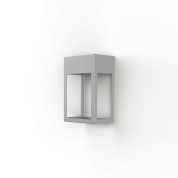 уличный настенный светильник прямоугольной формы серого цвета