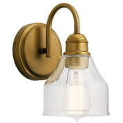 Avery 1 Light Wall Sconce Natural Brass настенный светильник 45971NBR Kichler