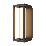 настенный уличный светильник с прямоугольным корпусом