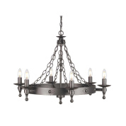 Люстра Warwick Elstead WR6-GRAPHITE графитово-черный