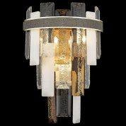 потолочный накладной светильник с многослойными хрустальными элементами