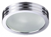 встраиваемый потолочный светильник хромированный