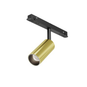 магнитный трековый светильник с латунным акцентом на цилиндрической головке для системы Exility 23мм