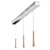 подвесной светильник с тремя узкими цилиндрическими плафонами