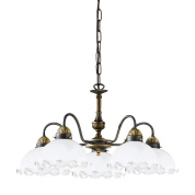 Kolarz Nonna 731.85.73 люстра состаренная латунь ø57cm высота 35cm мин. высота 45cm макс. высота 100cm 5 ламп e27