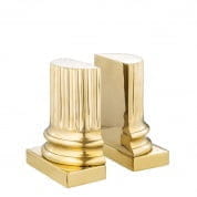110484 Bookend Pillar polished brass set of 2 держатель для книг Eichholtz