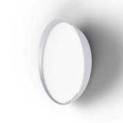 накладной потолочный или настенный светильник круглой формы в белом корпусе