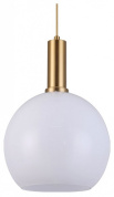 подвесной светильник с шарообразным плафоном белый