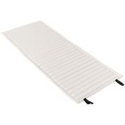 шезлонг высокий стёганый с мягкой подушкой кремово-белого цвета