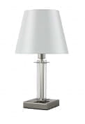 3400/501 NICOLAS Crystal lux Настольная лампа 1х60W E14 никель/прозрачный