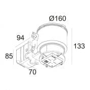 CONCRETE PACK C S75 монтажная коробка Delta Light