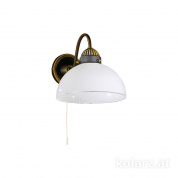 Kolarz Nonna 731.61.53 настенный светильник состаренная латунь ширина 20cm высота 20cm 1 лампа e27