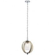 Grand Bank 1 Light Hanging Light Distressed Antique Gray with Brushed Aluminum and Platinum уличный подвесной светильник 59069DAG Kichler