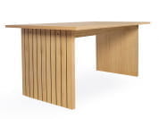Stripe Прямоугольный обеденный стол из шпона дерева Woodman