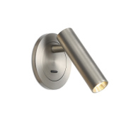 встраиваемый настенный светильник для чтения, отделка матовый никель, IP20