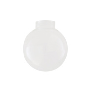 прозрачный стеклянный шарообразный плафон с резьбовым креплением