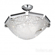 Kolarz Cascade 0324.86.5.KpT подвесной светильник хром ø60cm высота 25cm мин. высота 40cm макс. высота 166cm 6 ламп g9