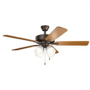 52" Basics Pro Premier Fan Satin Natural Bronze люстра-вентилятор 330016SNB Kichler