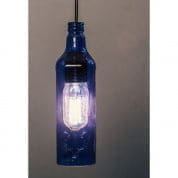 Batli Blue Bottle Pendant Light подвесной светильник FOS Lighting Bottle-Emboz-B-HL1
