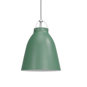 подвесной светильник с матовым плафоном из металла