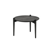 2715-1000 Aria Design House Stockholm Низкий кофейный стол в чёрном цвете с тонкими ножками