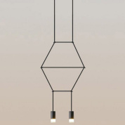 подвесной светильник с геометрическим металлическим каркасом