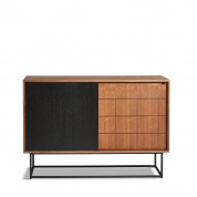 Virka sideboard High Walnut/black Woud, буфет