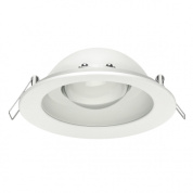 встраиваемый светильник с утопленным корпусом для потолка белый