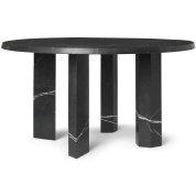 1104270187 Ferm Living Taula круглый журнальный стол с цилиндрическими опорами из камня