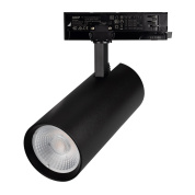 трёхфазный прожектор цилиндрического корпуса чёрного цвета для системы 4TRA