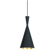 BLS03WH-PEUM2 Tom Dixon Beat подвесной светильник с двойным конусным корпусом чёрного цвета
