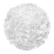 потолочный светильник с перьевым абажуром белый