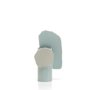 20138402 Vitra Vases Dcoupage Ваза керамическая светло-голубая с фигурой