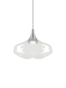 подвесной светильник с прозрачным стеклянным плафоном