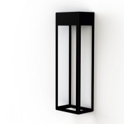 уличный настенный светильник прямоугольной формы чёрного цвета