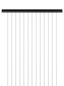 R08L11 2000 Lodes Sky-Fall LINEAR-TRACK FOR CLUSTERS LONG 150CM MATT BLACK CE Основание подвесного светильника черный