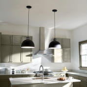 Zailey 15.75" 1 Light Pendant Black подвесной светильник 52153BK Kichler