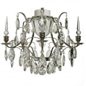Chrome Bathroom Chandelier with Crystal Almonds and Spears люстра Gustavian 404206527